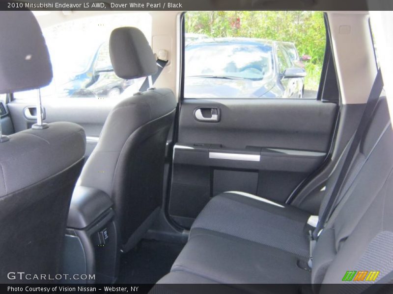 Dover White Pearl / Black 2010 Mitsubishi Endeavor LS AWD