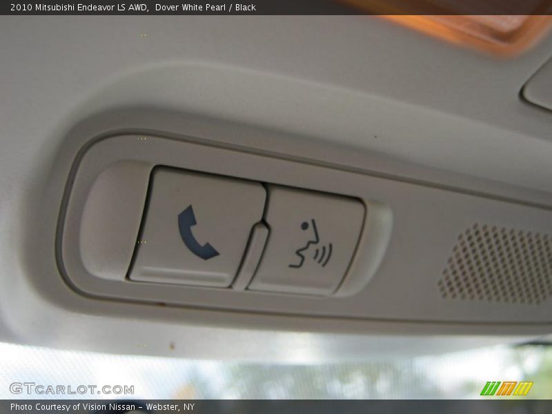 Dover White Pearl / Black 2010 Mitsubishi Endeavor LS AWD