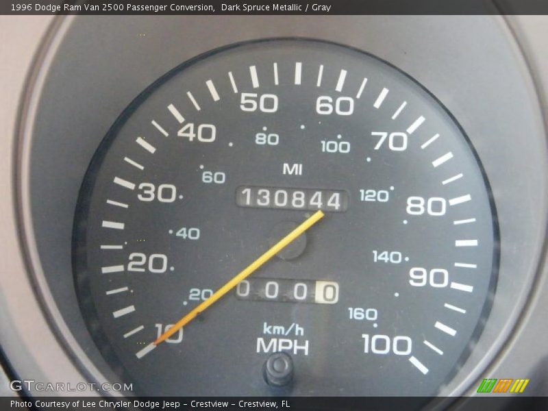 Dark Spruce Metallic / Gray 1996 Dodge Ram Van 2500 Passenger Conversion