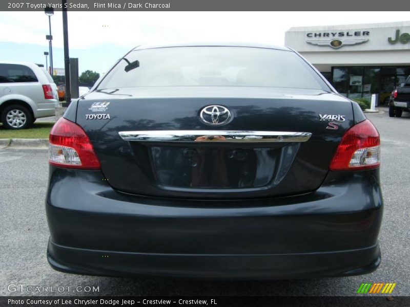 Flint Mica / Dark Charcoal 2007 Toyota Yaris S Sedan