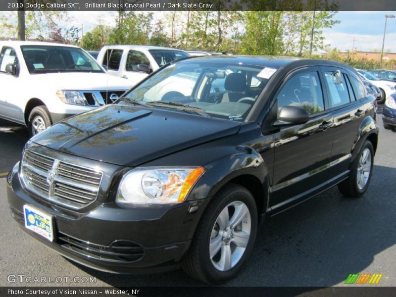 Brilliant Black Crystal Pearl / Dark Slate Gray 2010 Dodge Caliber SXT