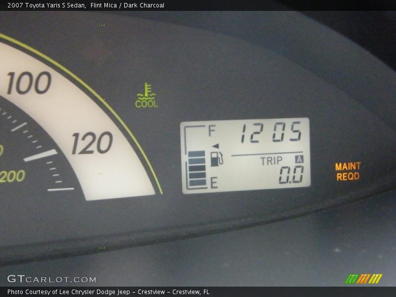 Flint Mica / Dark Charcoal 2007 Toyota Yaris S Sedan