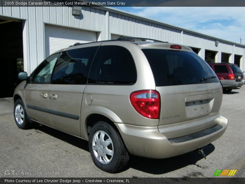 Linen Gold Metallic / Medium Slate Gray 2005 Dodge Caravan SXT