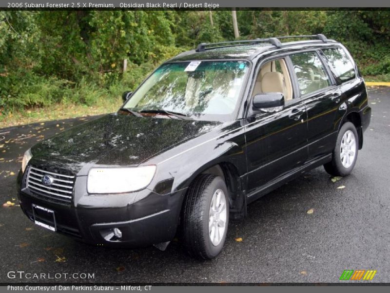 Obsidian Black Pearl / Desert Beige 2006 Subaru Forester 2.5 X Premium