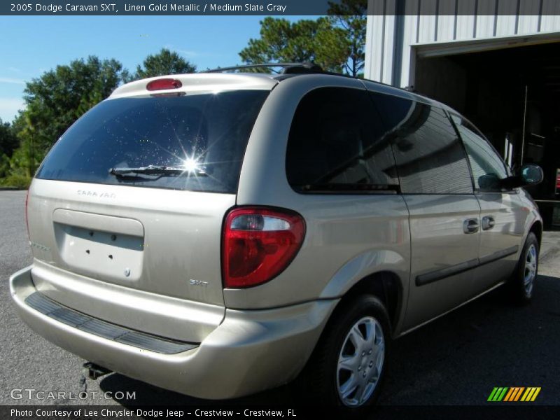 Linen Gold Metallic / Medium Slate Gray 2005 Dodge Caravan SXT