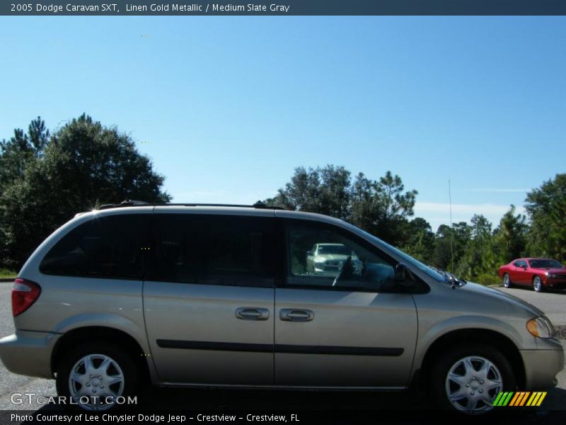 Linen Gold Metallic / Medium Slate Gray 2005 Dodge Caravan SXT