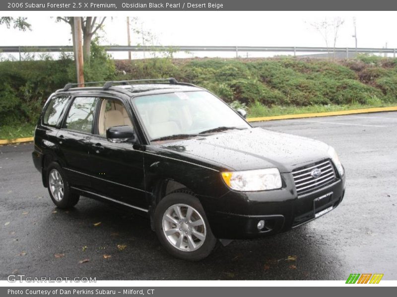 Obsidian Black Pearl / Desert Beige 2006 Subaru Forester 2.5 X Premium