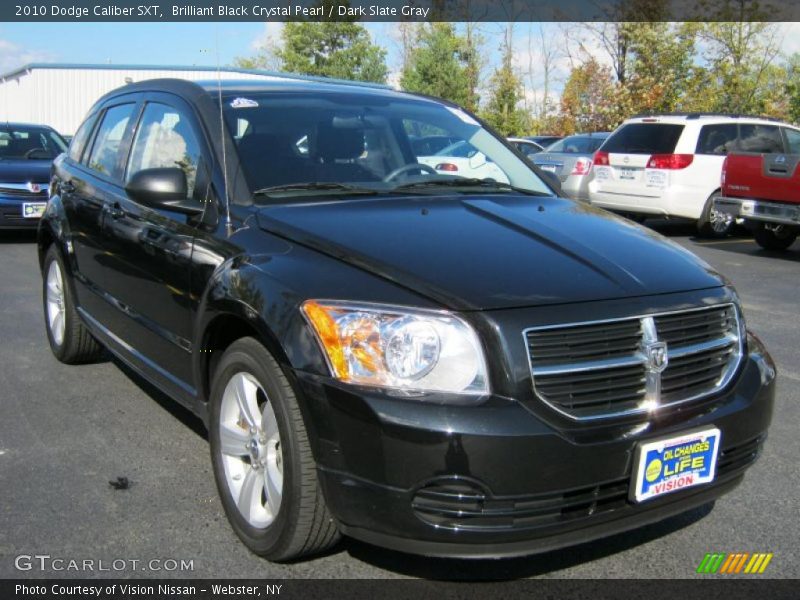 Brilliant Black Crystal Pearl / Dark Slate Gray 2010 Dodge Caliber SXT