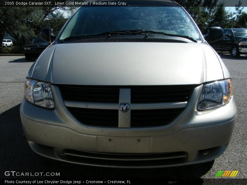 Linen Gold Metallic / Medium Slate Gray 2005 Dodge Caravan SXT