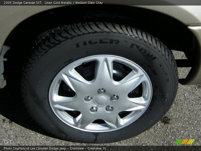 Linen Gold Metallic / Medium Slate Gray 2005 Dodge Caravan SXT