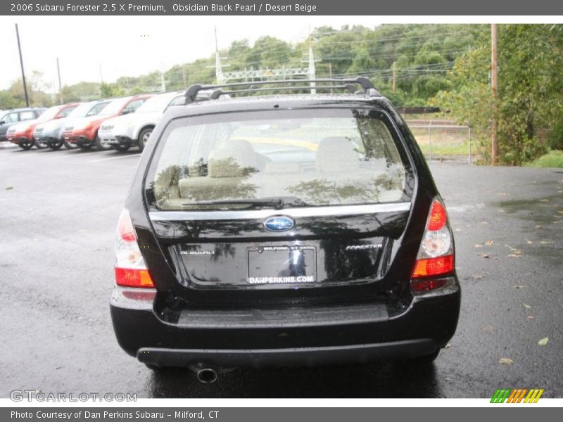 Obsidian Black Pearl / Desert Beige 2006 Subaru Forester 2.5 X Premium