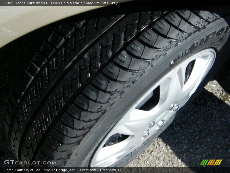 Linen Gold Metallic / Medium Slate Gray 2005 Dodge Caravan SXT