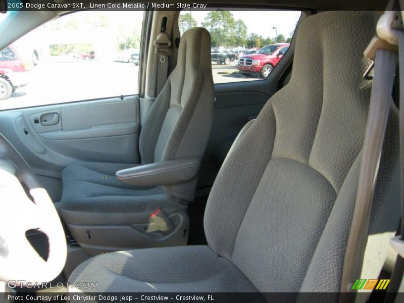 Linen Gold Metallic / Medium Slate Gray 2005 Dodge Caravan SXT