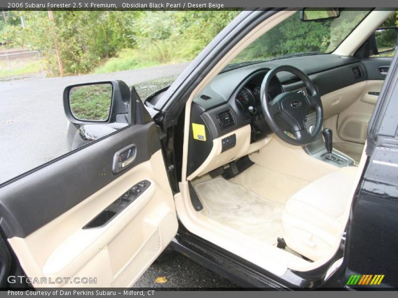 Obsidian Black Pearl / Desert Beige 2006 Subaru Forester 2.5 X Premium