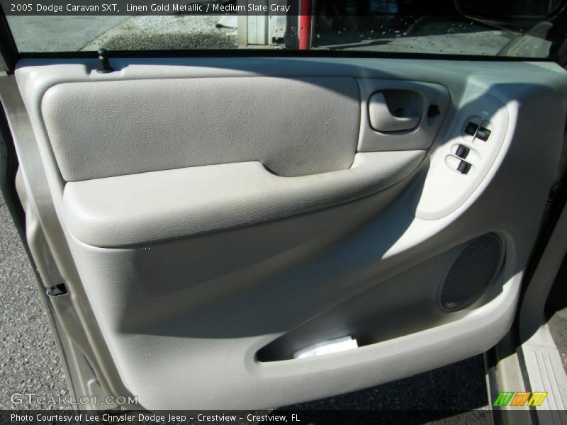 Linen Gold Metallic / Medium Slate Gray 2005 Dodge Caravan SXT