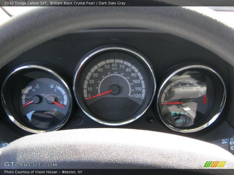 Brilliant Black Crystal Pearl / Dark Slate Gray 2010 Dodge Caliber SXT