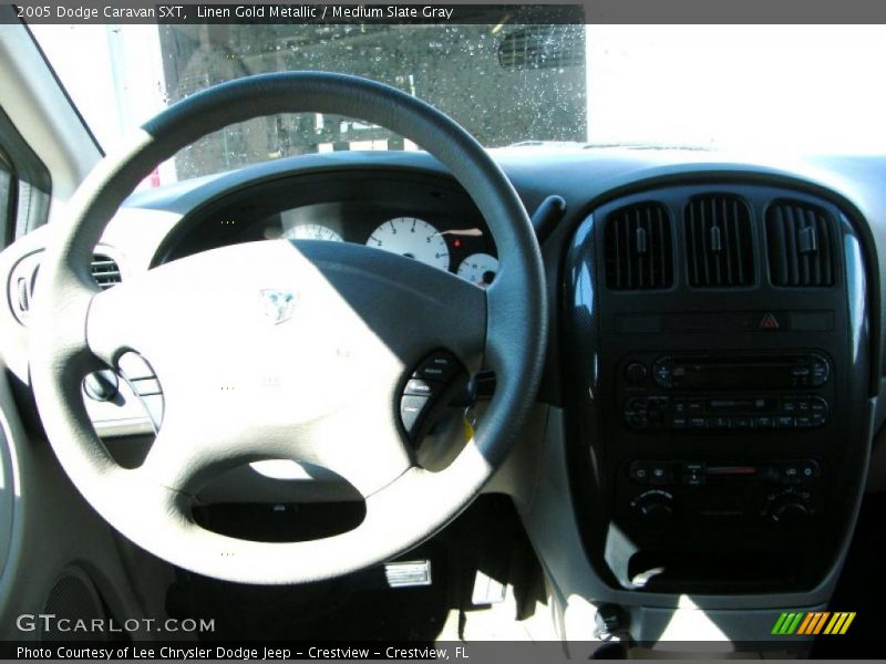 Linen Gold Metallic / Medium Slate Gray 2005 Dodge Caravan SXT