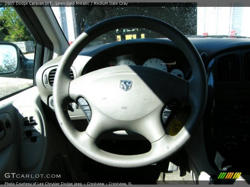 Linen Gold Metallic / Medium Slate Gray 2005 Dodge Caravan SXT
