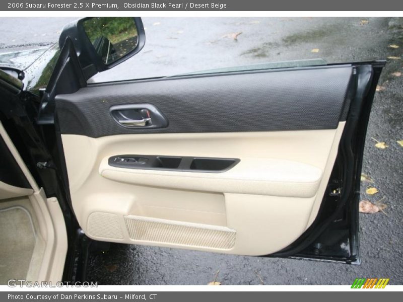 Obsidian Black Pearl / Desert Beige 2006 Subaru Forester 2.5 X Premium