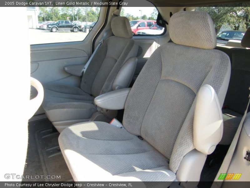 Linen Gold Metallic / Medium Slate Gray 2005 Dodge Caravan SXT