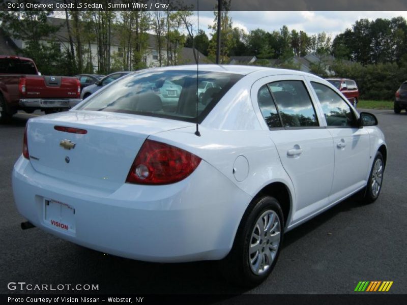 Summit White / Gray 2010 Chevrolet Cobalt LS Sedan