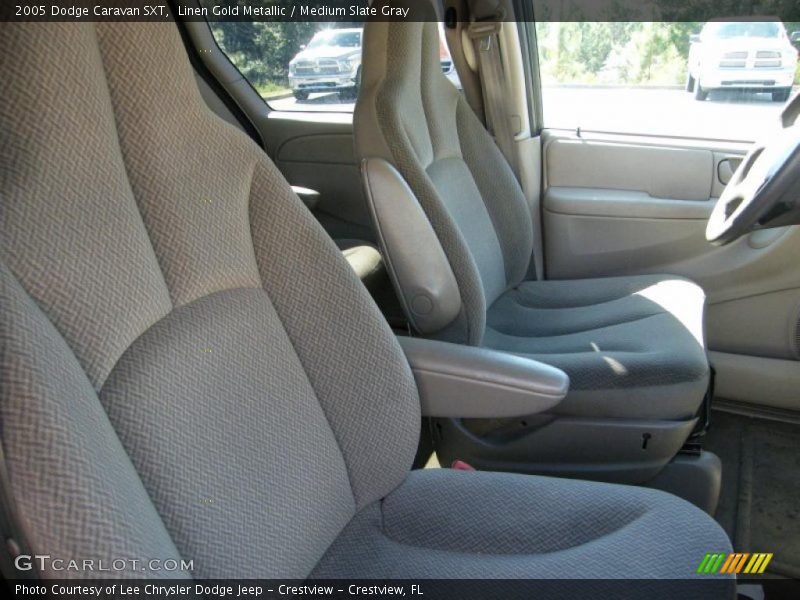 Linen Gold Metallic / Medium Slate Gray 2005 Dodge Caravan SXT