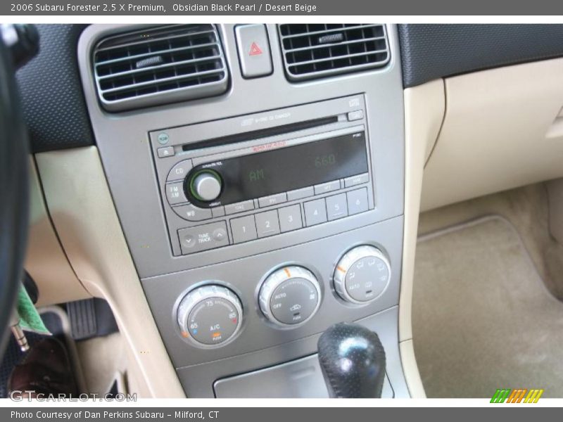 Obsidian Black Pearl / Desert Beige 2006 Subaru Forester 2.5 X Premium