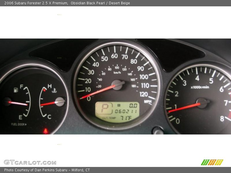 Obsidian Black Pearl / Desert Beige 2006 Subaru Forester 2.5 X Premium