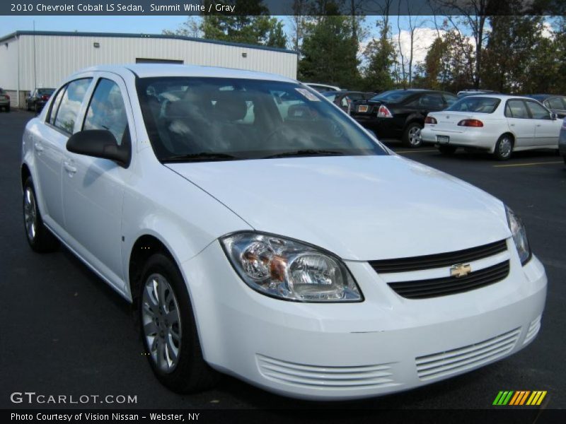 Summit White / Gray 2010 Chevrolet Cobalt LS Sedan