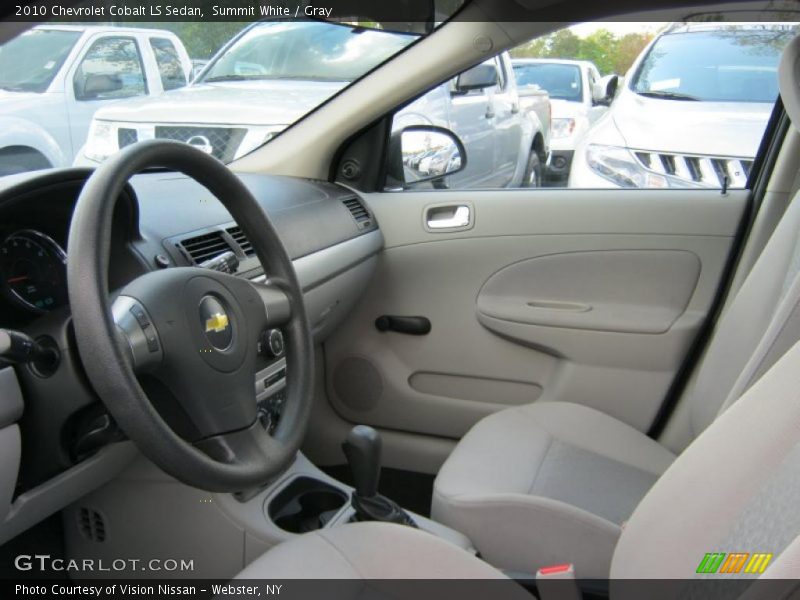 Summit White / Gray 2010 Chevrolet Cobalt LS Sedan