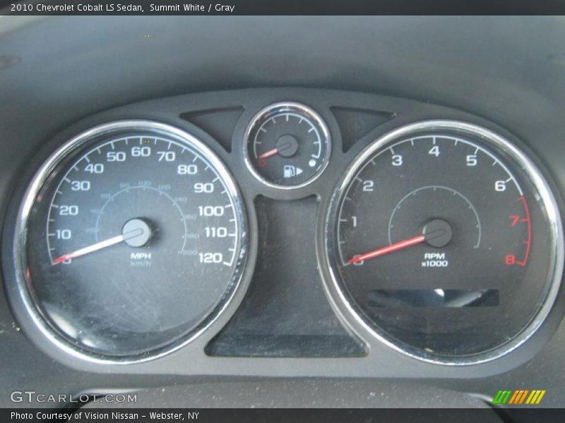 Summit White / Gray 2010 Chevrolet Cobalt LS Sedan