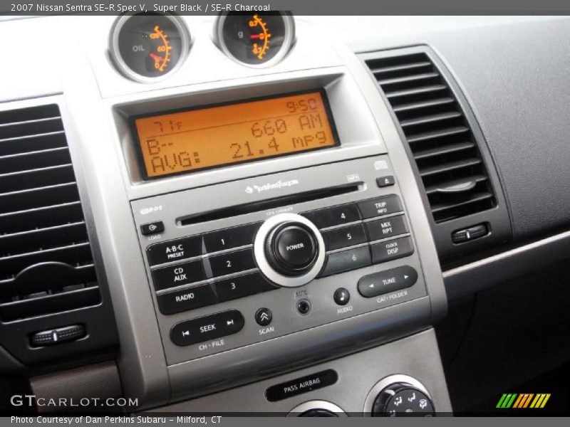 Super Black / SE-R Charcoal 2007 Nissan Sentra SE-R Spec V