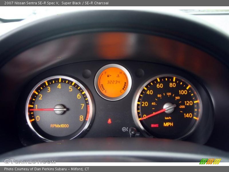 Super Black / SE-R Charcoal 2007 Nissan Sentra SE-R Spec V