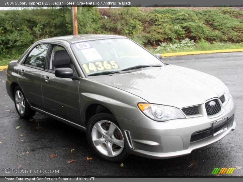 Steel Gray Metallic / Anthracite Black 2006 Subaru Impreza 2.5i Sedan