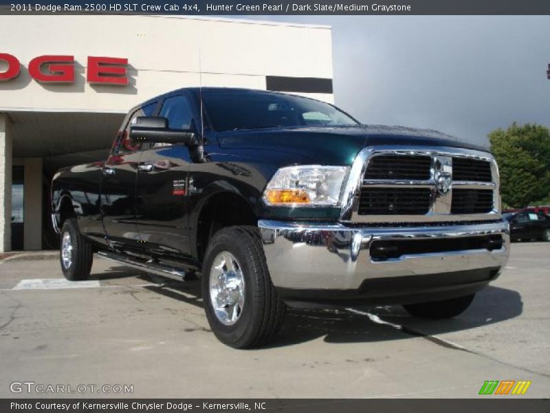 Hunter Green Pearl / Dark Slate/Medium Graystone 2011 Dodge Ram 2500 HD SLT Crew Cab 4x4