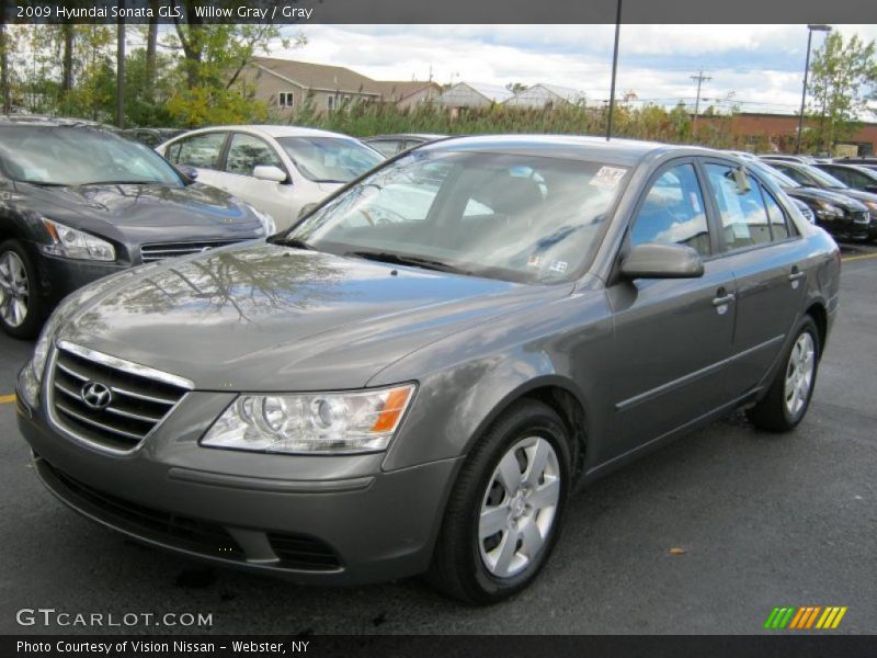 Willow Gray / Gray 2009 Hyundai Sonata GLS