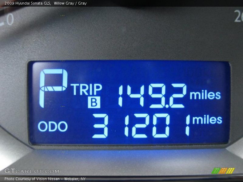 Willow Gray / Gray 2009 Hyundai Sonata GLS