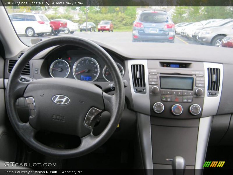 Willow Gray / Gray 2009 Hyundai Sonata GLS