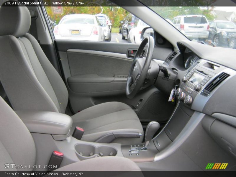 Willow Gray / Gray 2009 Hyundai Sonata GLS
