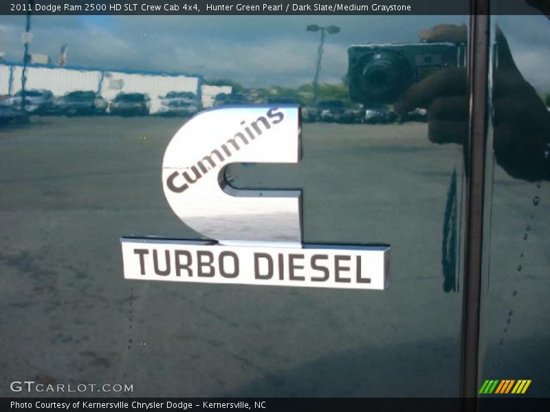 Hunter Green Pearl / Dark Slate/Medium Graystone 2011 Dodge Ram 2500 HD SLT Crew Cab 4x4