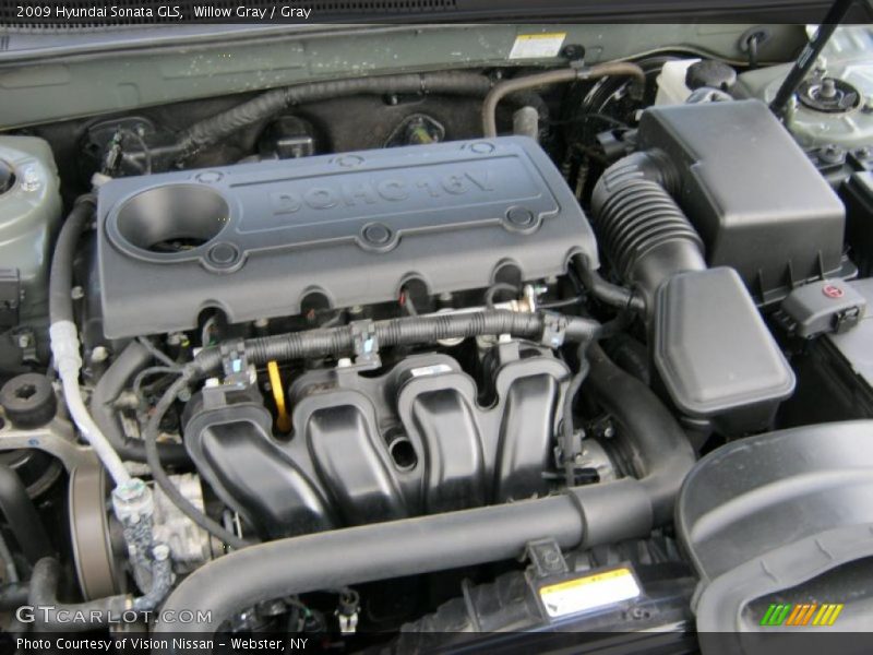 Willow Gray / Gray 2009 Hyundai Sonata GLS
