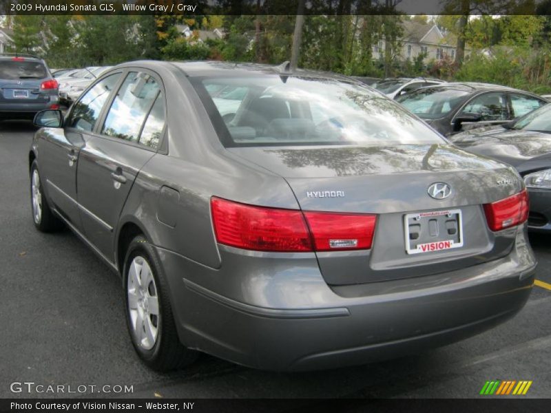 Willow Gray / Gray 2009 Hyundai Sonata GLS