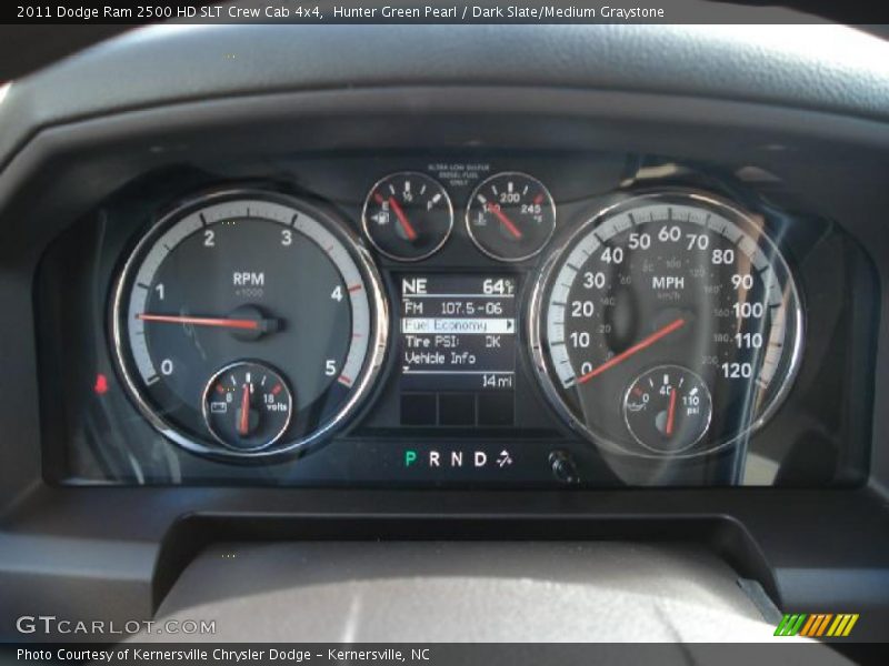 Hunter Green Pearl / Dark Slate/Medium Graystone 2011 Dodge Ram 2500 HD SLT Crew Cab 4x4