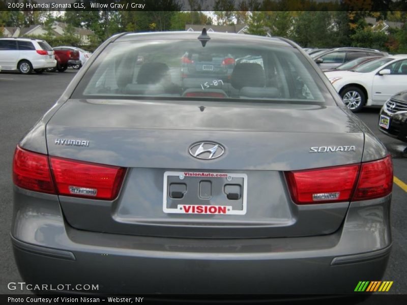 Willow Gray / Gray 2009 Hyundai Sonata GLS