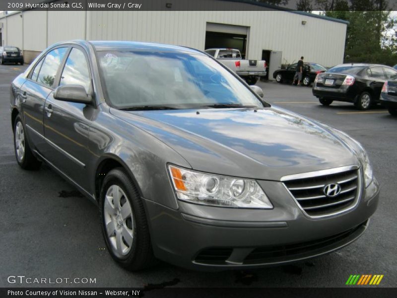 Willow Gray / Gray 2009 Hyundai Sonata GLS
