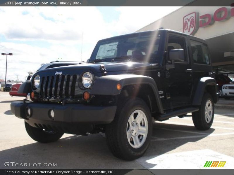 Black / Black 2011 Jeep Wrangler Sport 4x4