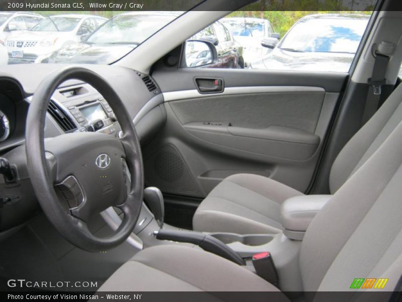 Willow Gray / Gray 2009 Hyundai Sonata GLS