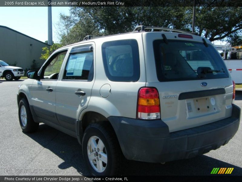 Gold Ash Metallic / Medium/Dark Flint Grey 2005 Ford Escape XLS