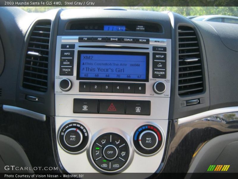 Steel Gray / Gray 2009 Hyundai Santa Fe GLS 4WD