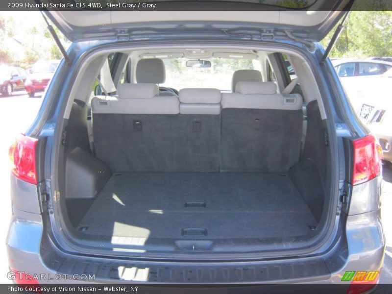 Steel Gray / Gray 2009 Hyundai Santa Fe GLS 4WD
